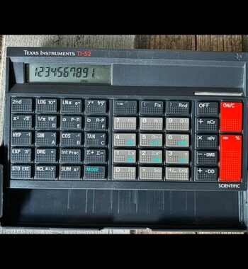 Texas Instruments TI-52 calculator desk 1986 Japan
