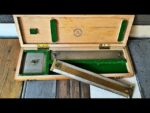 R.Reiss rectangular protractor survey map scale rules set in box 1925 Germany