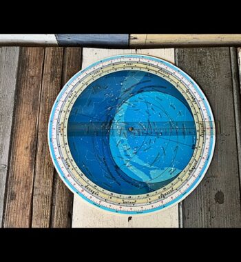 Planisphere Astronomical circular slide rule Franckh-Kosmos 1977 Germany