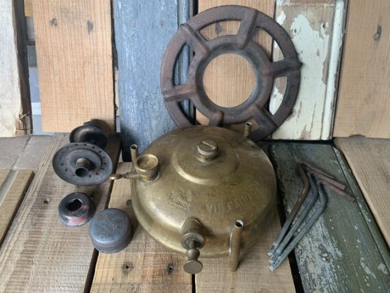 Ernst Hãhnel Vulcano collapsible brass stove 1960 Germany - Image 2