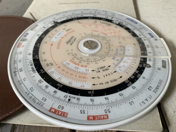 Aristo Aviat 615 air navigation slide rule manual 1960 Germany