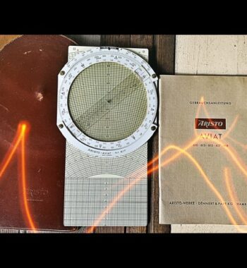 Aristo Aviat 617 air navigation slide rule manual 1960 Germany