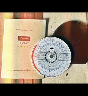 Aristo Aviat 615 air navigation slide rule manual 1960 Germany
