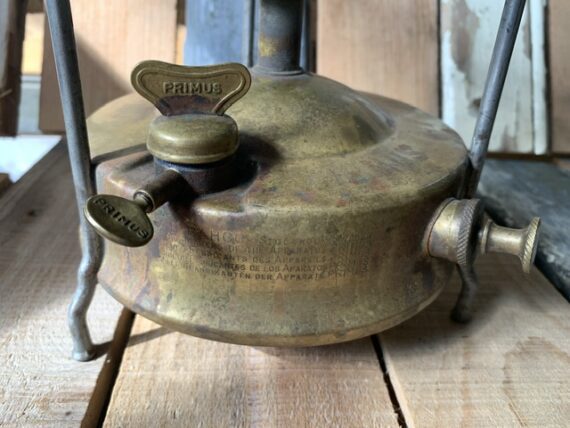 Primus 1 brass fixed stove cast grate 1955 Sweden - Image 4