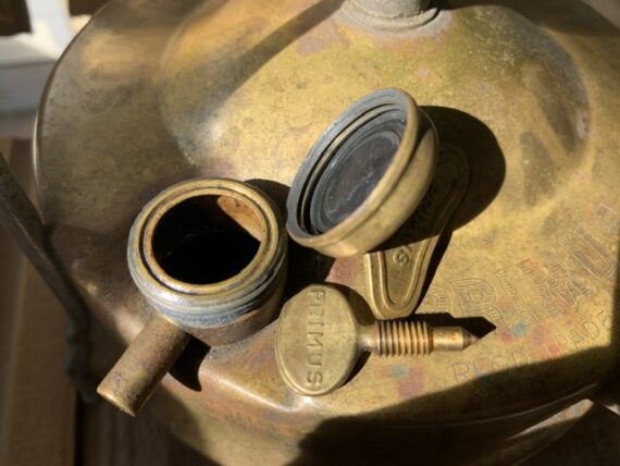 Primus 1 brass fixed stove cast grate 1955 Sweden - Image 10
