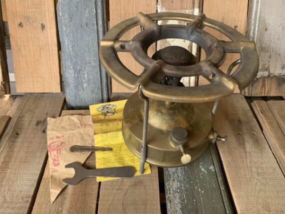 BAT 2 GDR silent burner collapsible brass stove 1970 Eastern Germany