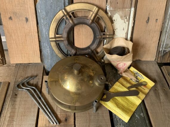 BAT 2 GDR silent burner collapsible brass stove 1970 Eastern Germany