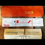 Graphoplex Hydraulic Comsip Revaco I slide rule full set 1950 France