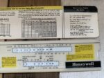 IWA 51455 Honeywell English valve size computer slide chart 1970 Germany - Image 6