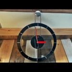 Seiko design wall clock see-through 2000 Japan