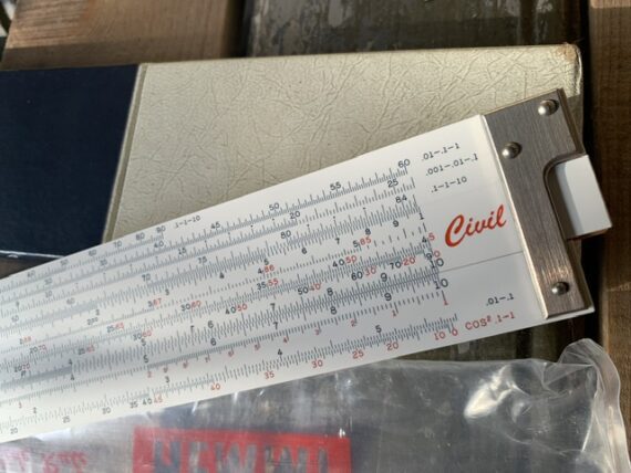 Sun Hemmi 269 Civil engineer Slide rule case 1968 Japan - Image 5
