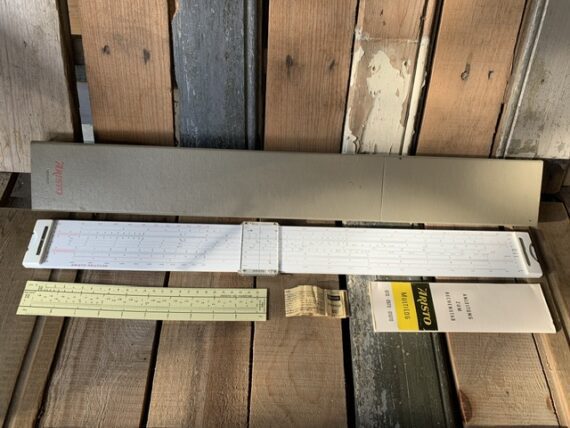 Aristo 1070 Multilog 62cm 25″ slide rule full set 1969 Germany - Image 2
