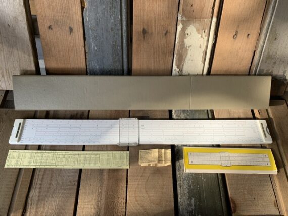 Aristo 1070 Multilog 62cm 25″ slide rule full set 1969 Germany - Image 3