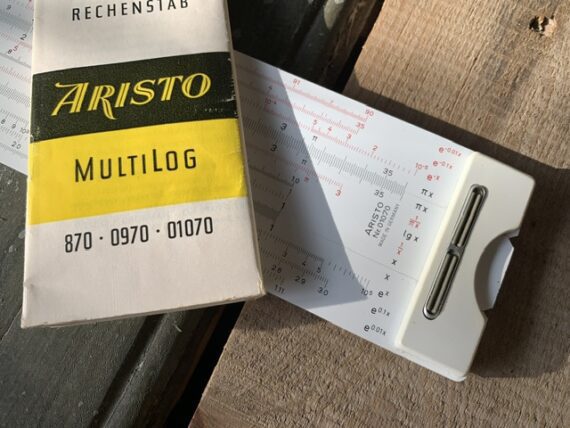 Aristo 1070 Multilog XXL slide rule full set 1969 Germany