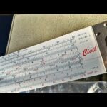 Sun Hemmi 269 Civil engineer Slide rule case 1968 Japan