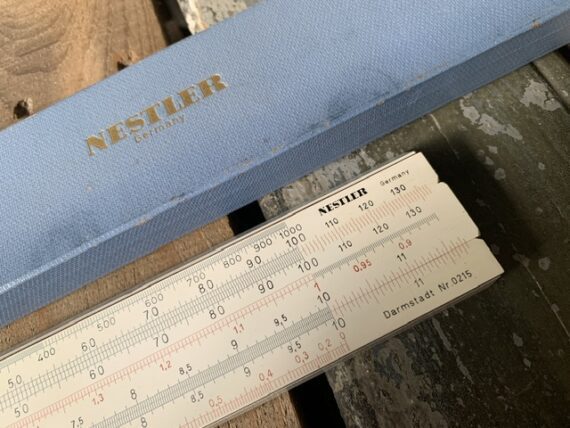Nestler 0215 Darmstadt 55 cm 22" slide rule 1967 Germany - Image 7