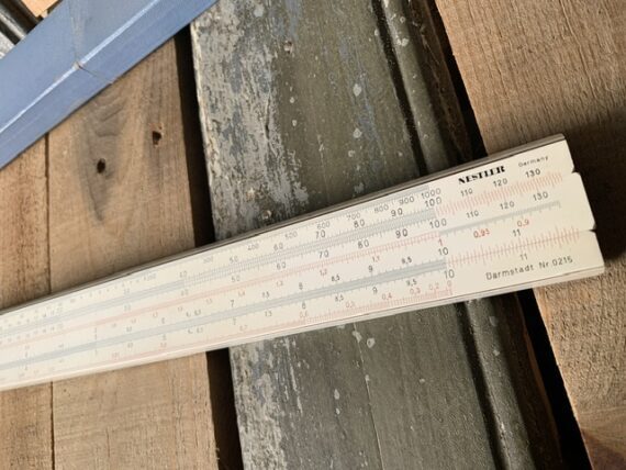 Nestler 0215 Darmstadt 55 cm 22" slide rule 1967 Germany - Image 4