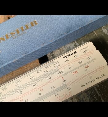 Nestler 0215 Darmstadt 55 cm 22" slide rule 1967 Germany