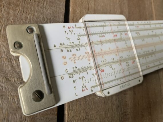 Faber Castell-stahlbeton 2/31 concrete slide rule full set 1973 Germany - Image 3