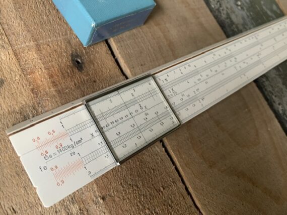 Nestler 0430 System Hoffmann Concrete slide rule in box 1955 Germany - Image 7