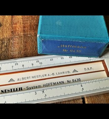 Nestler 0430 System Hoffmann Concrete slide rule in box 1955 Germany