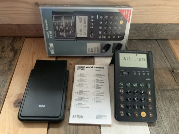 Braun world traveller ET88 4788 design Rams manual box 1990 Germany