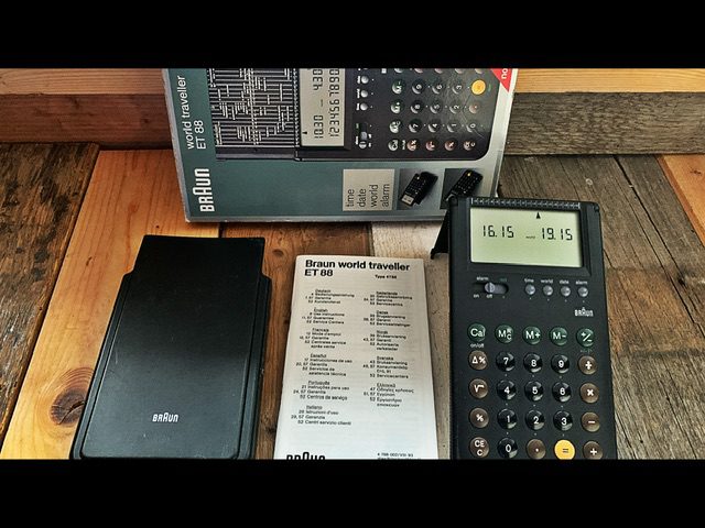 Braun world traveller ET88 4788 design Rams manual box 1990 Germany Braun world traveller ET88 4788 design Rams manual box 1990 Germany