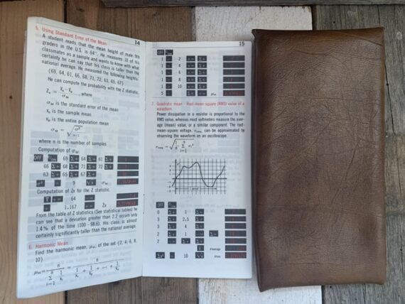 Litronix 2270 Statistical calculator manual pouch 1975 Malaysia - Image 7