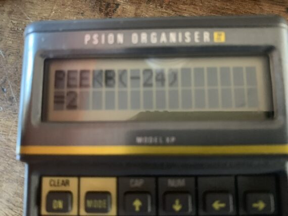 Psion Organiser II model XP(LA) calculator computer 1986 UK - Image 4