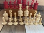 Chess set Nürnberg bone tournament size in box 1900 Germany