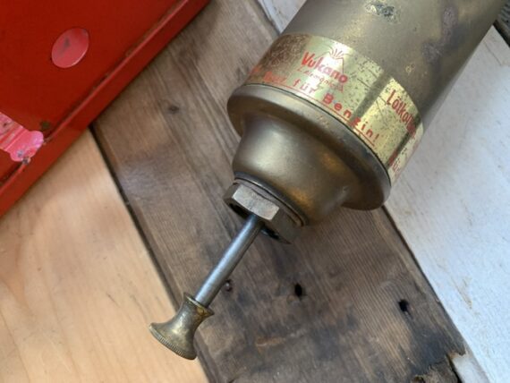 Ernst Hãhnel Vulcano Tourist 222 brass box stove 1960 Germany - Image 9