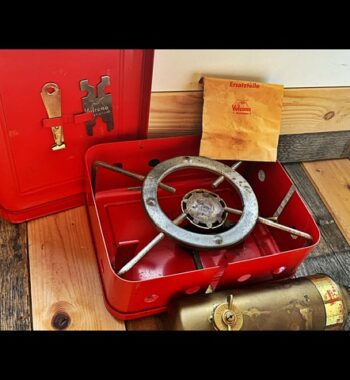 Ernst Hãhnel Vulcano Tourist 222 brass box stove 1960 Germany