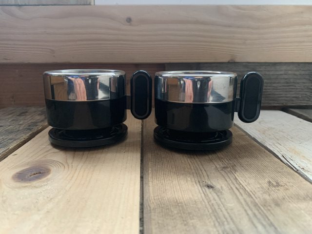 2x Morinox Italy STAR TREK espresso cup saucer set 1980 Italy