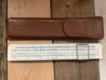 Sun Hemmi 136 Darmstadt pocket slide rule sleeve 1960 Japan
