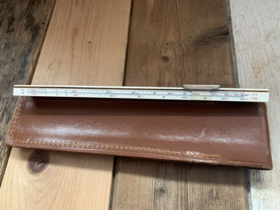 Sun Hemmi 136 Darmstadt pocket slide rule sleeve 1960 Japan - Image 5