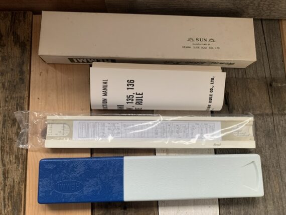 Sun Hemmi 130W Ahrend sealed Slide rule full set Japan 1970 Netherlands - Image 3