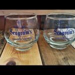 2 Whisky glasses for Seagrams VO 1970 Canada