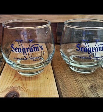 2 Whisky glasses for Seagrams VO 1970 Canada