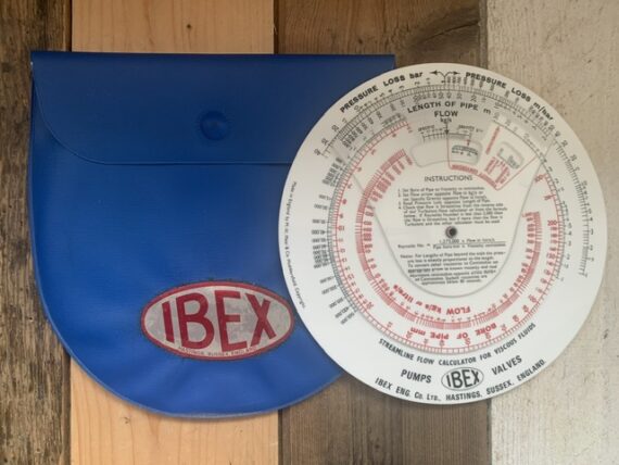 M.H. Mear Fearns viscous calculator IBEX circular slide rule set 1975 England