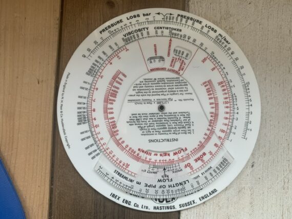 M.H. Mear Fearns viscous calculator IBEX circular slide rule set 1975 England - Image 3