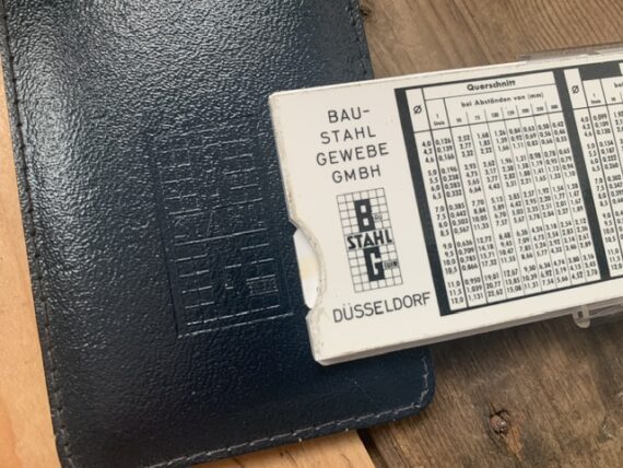 Aristo 80100 BG woven concrete pocket slide rule case 1960 Germany - Image 4
