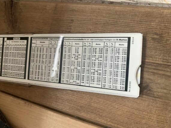 Aristo 80100 BG woven concrete pocket slide rule case 1960 Germany - Image 5