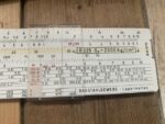 Aristo 80100 BG woven concrete pocket slide rule case 1960 Germany