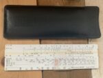 Aristo 80100 BG woven concrete pocket slide rule case 1960 Germany