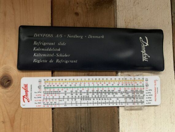 Danfoss refrigerant ITHO conversion slide rule Denmark 1960 Holland - Image 6
