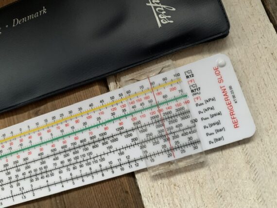 Danfoss refrigerant ITHO conversion slide rule Denmark 1960 Holland - Image 5