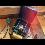 Radius 46 LTD metal case camping stove with accessories 1950 Sweden