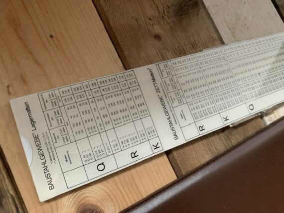Aristo 40140 BG Concrete slide rule case 1950 Germany - Image 7