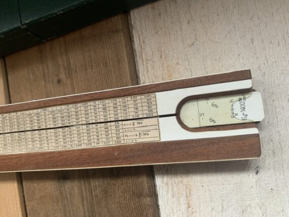 Reiss Stahlbeton slide rule container 1960 Eastern Germany - Image 4