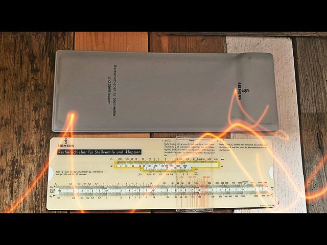Siemens valves and flaps slide rule 1960 Germany Siemens valves and flaps slide rule 1960 Germany